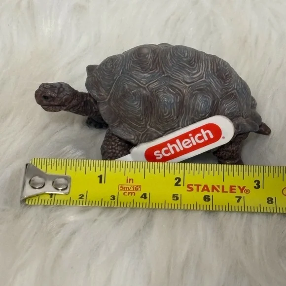 Brown Tortoise Figurine - Realistic Small Pets Toy - Picture 6 of 8